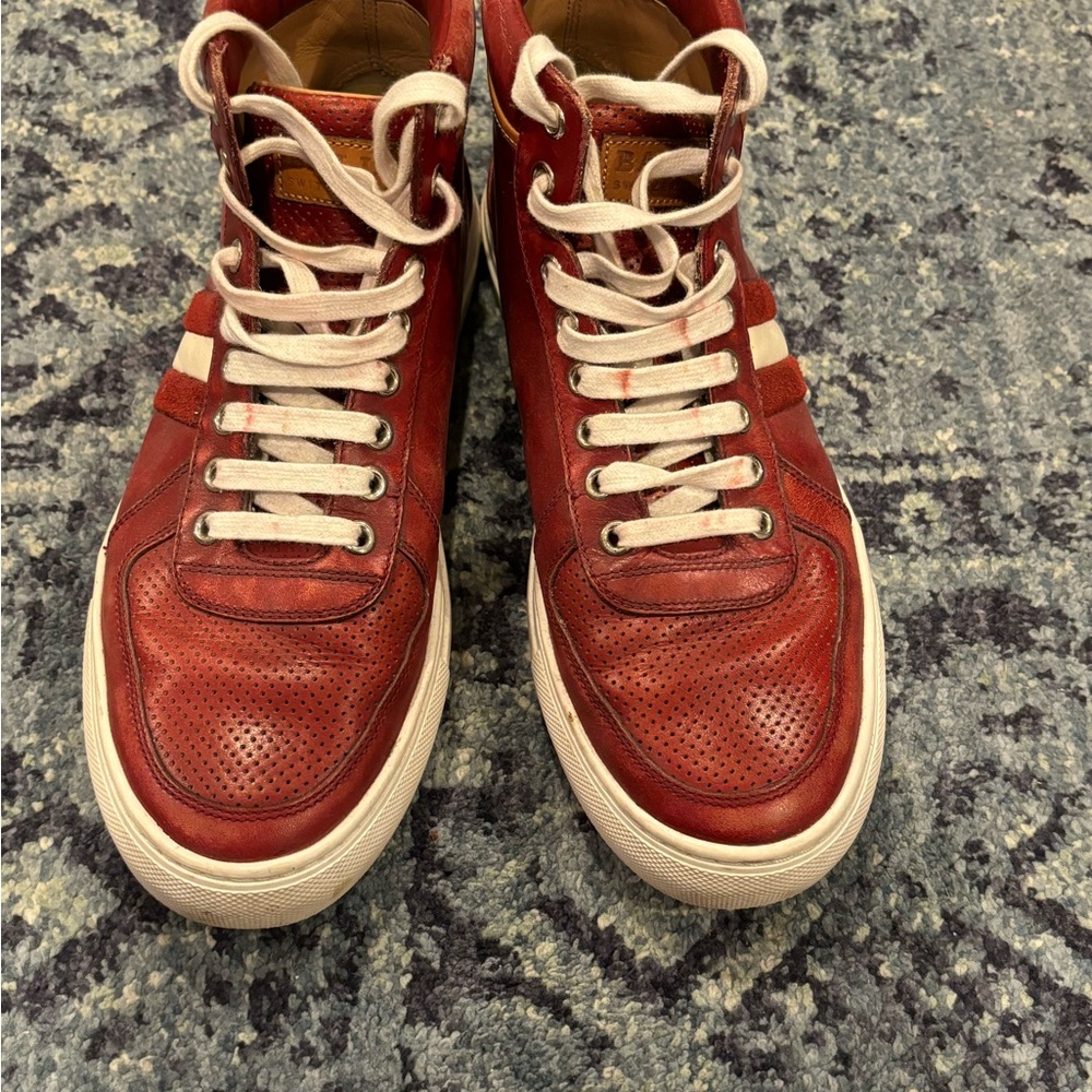 Bally Hightop Leather Sneakers - Picture 3 of 12